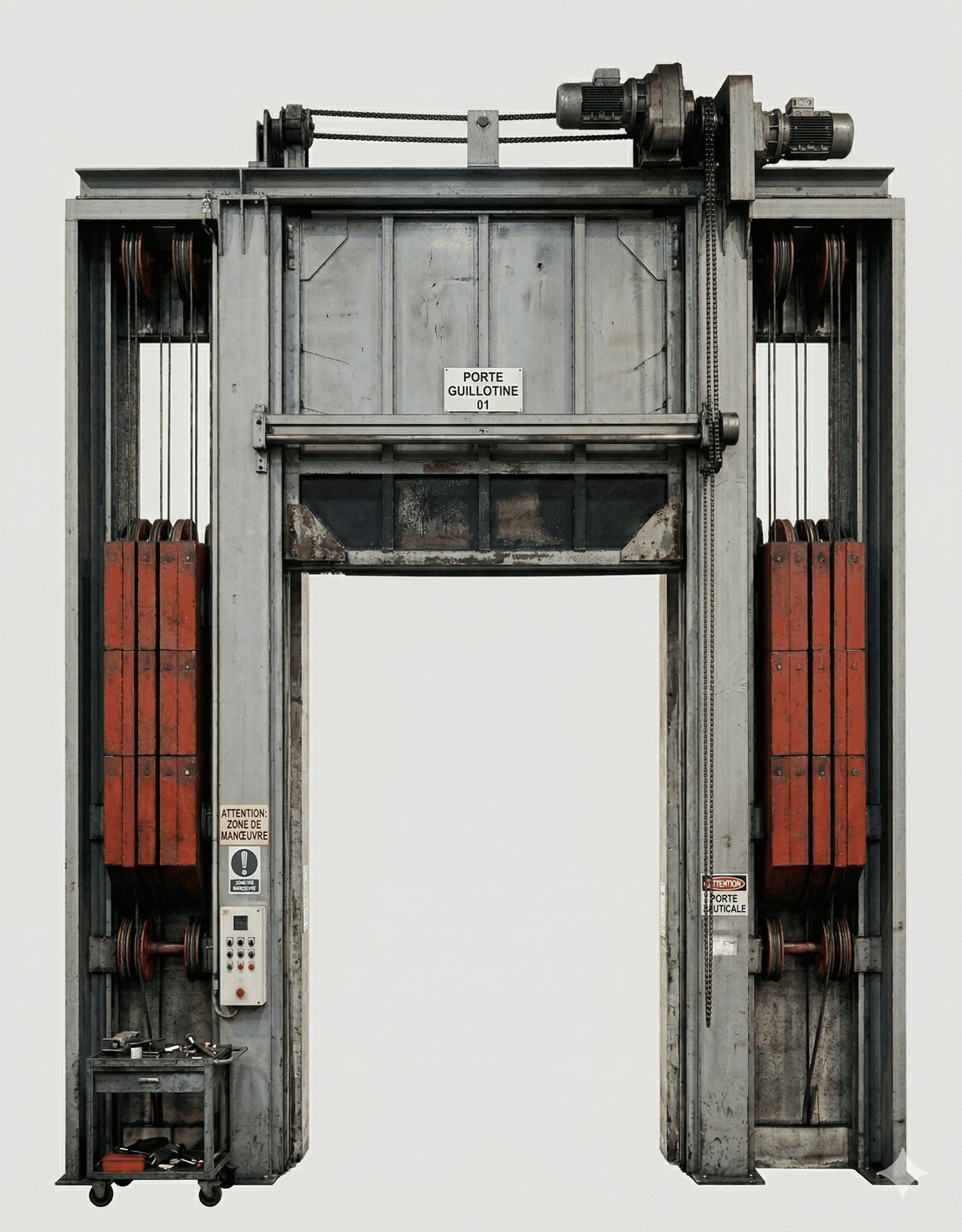 Portes guillotine robotique industrielle