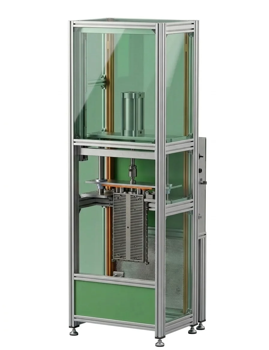 Presse pneumatique sur mesure 4 Presse oléopneumatique sous carter de protection vitré